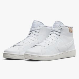 Nike Womens Court Royale 2 Mid 'White/White' CT1725-100 Size 6.5 NEW
